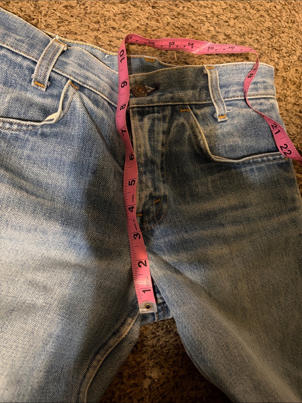 Levi's Light Wash Wide Leg Flare Jeans - Picture 6 of 10